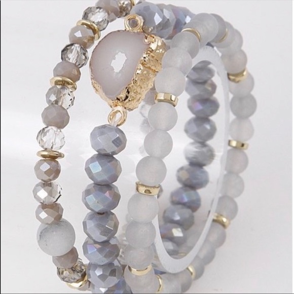 October Love Jewelry - Stone Bracelet Set